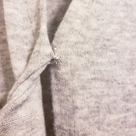 Topshop Long Grey Cardigan Oversized - Picture 5 of 6